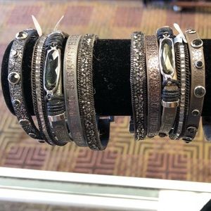 2 Good Works bracelets(brown and silver)